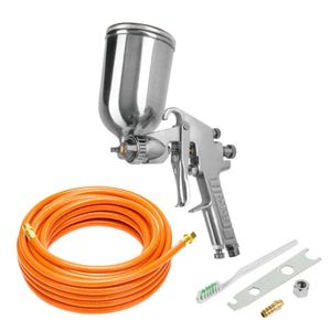 KIT PISTOLA DE AIRE PARA PINTAR PROFESIONAL MANGUERA 5 METROS TRUPER