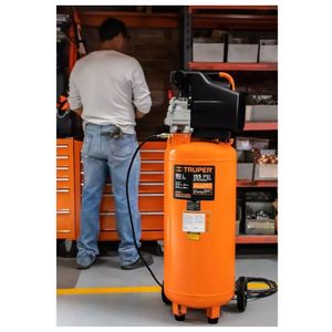kit Pistola para pintar Compresora de aire 80L manguera Truper expert