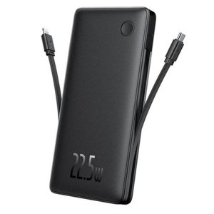 Power Bank BASEUS Airpow Lite de 10000mAh y 22.5W Dual-Cable Cosmic Black