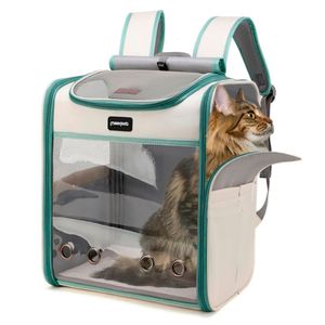 Mochila Transportador para Gatos y Perros - Verde