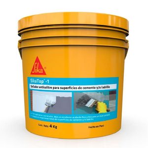Sellador Antisalitre y Humedad SikaTop 1 Gris Balde x 4 Kg