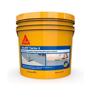 Impermeabilizante para Techos SikaFill Techo-3 Fibra Gris Balde x 4 L