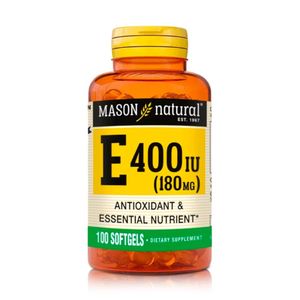 Vitamina E - 400 Iu 100 - Cuidado De La Piel - Cápsulas - Mason Natural
