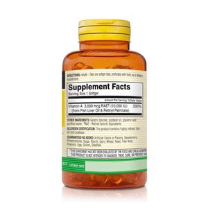 Vitamina A 10,000 Ui - Visión E Inmunidad (100 Softgels) - Mason Natural