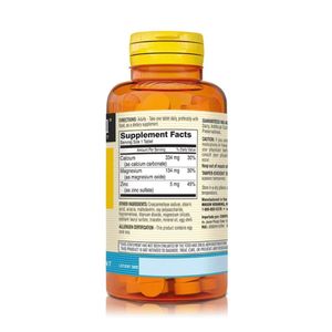Calcio, Magnesio Y Zinc - Salud Ósea E Inmunidad (100 T) - Mason Natural
