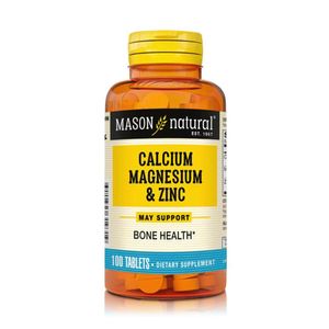 Calcio, Magnesio Y Zinc - Salud Ósea E Inmunidad (100 T) - Mason Natural