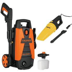 Combo hidrolavadora 1500PSI aspirador 12V