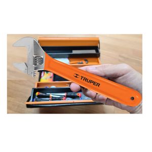 Llave francesa 12 Pulg. cromado mango pvc