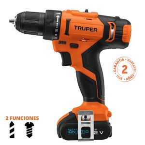 Taladro atornillador inalámbrico profesional 12v truper