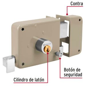 Chapa Cerradura derecho sobreponer Hermex