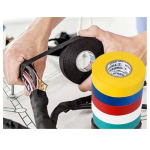 Kit cinta aislante 6 colores, 19mm x 9m