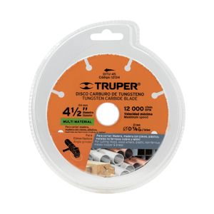 Disco de corte 4-12 multimaterial de carburo de tungsteno Truper