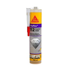 Adhesivo de Alta Resistencia SikaFlex 112 Crystal Clear 290 ml
