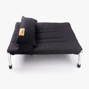 Cama Para Perro Tipo Hamaca Talla L - Negro + Almohada Gratis De Regalo
