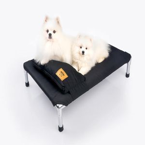 Cama Para Perro Tipo Hamaca Talla L - Negro + Almohada Gratis De Regalo
