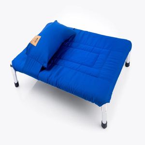 Cama Para Perro Tipo Hamaca Talla M - Color Azul + Almohada Gratis De Regalo