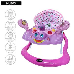 Andador para Bebe Musical con Luces Cangrejo Lila