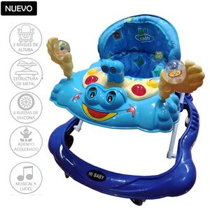 Andador para Bebe Musical con Luces Cangrejo Azul