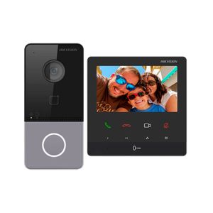 Kit Videoportero Hikvision DS-KIS606-P IP Pantalla 4.3" Pulgadas