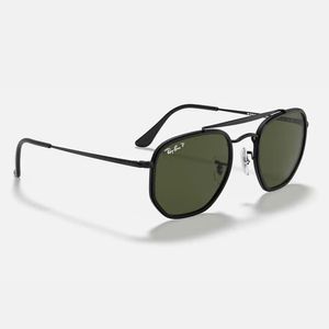 Lentes De Sol Polarizado Unisex Rb3648M 002/58 52 Ray Ban The Marshal Ii 1028731