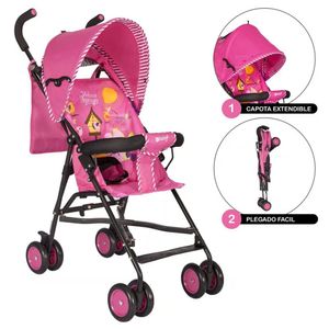 Coche Bastón Ebaby Fresh Style Fucsia