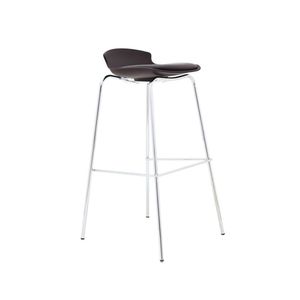 Silla Para Bar Fija Air Reposapies Negro Ofideas