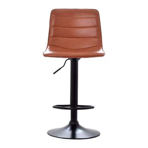 Silla Para Bar Regulable En Altura Patrick Cuero Marrón Ofideas