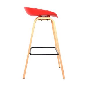 Silla Para Bar Fija Misuri Color Rojo Ofideas