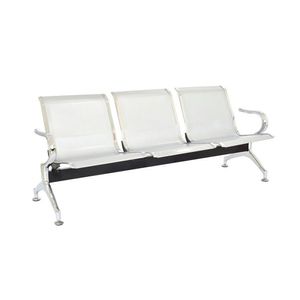 Banqueta de Espera - Tandem Aeropuerto Sin Tapiz 3 Asientos Color blanco Ofideas