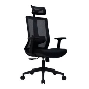 Silla de Oficina Ergonomica Kum Presidente Negro Alta Ofideas