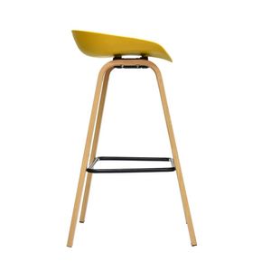 Silla Para Bar Fija Misuri Color Amarillo Ofideas