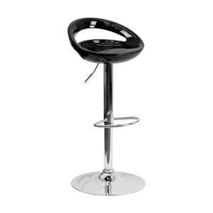 Silla Para Bar Regulable En Altura Aster De Fibra Negro Ofideas