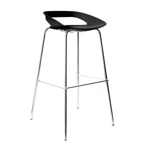 Silla Para Bar Fija Tribeca Reposapies Negro Ofideas