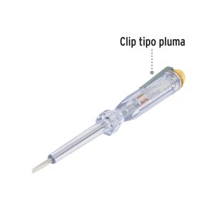 Probador de corriente alterna truper 14 cm