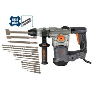 Combo rotomartillo industrial 6 Joules con 15 brocas SDS plus