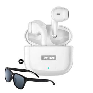 Audífonos Bluetooth Lenovo Lp40 Pro Blanco Mas Lentes de Sol de regalo