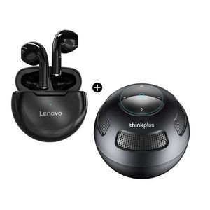 Audífonos Inalámbricos Lenovo HT38 + Parlante Bluetooth Lenovo TS5