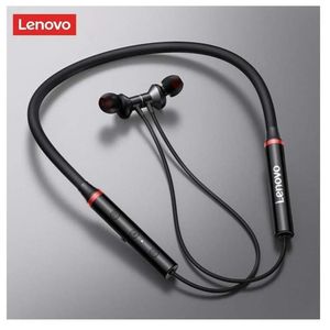 Audifono Bluetooth Lenovo HE05X Banda Magnetica Negro