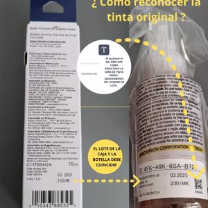 Kit Tinta Epson T664 Cyan Magenta Amarillo Negro Original