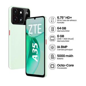 Celular ZTE BLADE A35 2GB RAM 64GB ROM Verde