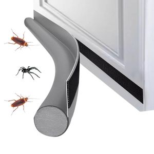 Burlete Adhesivo para Puerta con Velcro Gris HogarMás