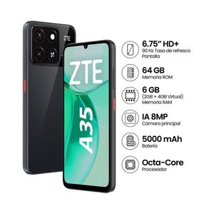 Celular ZTE BLADE A35 2GB RAM 64GB ROM Negro