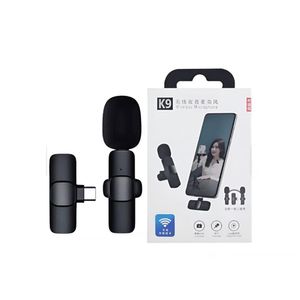 Micrófono Solapero Inalámbrico K9 Compatible con iPhone y Android