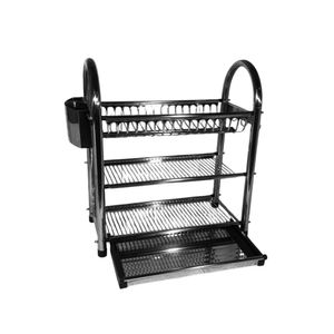 Escurridor de Platos para Cocina 3 Niveles en Acero Inoxidable