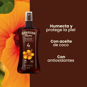 Bronceador HAWAIIAN TROPIC SPR SPF4 Frasco 240ml
