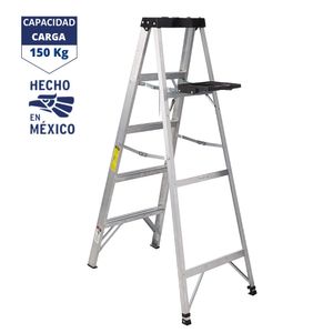 Escalera tijera 4 peldaños capacidad de carga 150 kg - truper