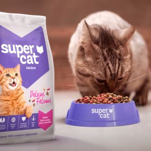 Comida para Gatos Supercat Pollo Carne Atún Sardina 9 kg