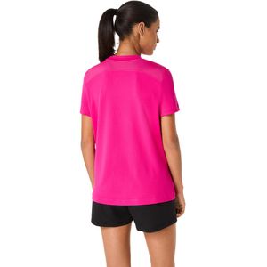 Polo ASICS Court Short Sleeve Top Pink Rave Mujer