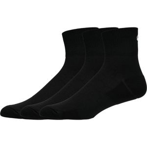 Medias ASICS Running Quarter 3P Performance Black Unisex