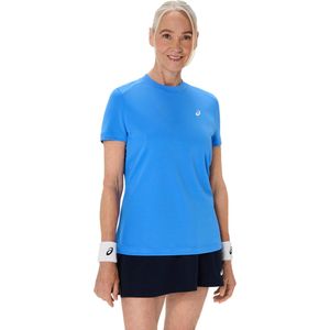 Polo ASICS Court Short Sleeve Top Blue Coast Mujer